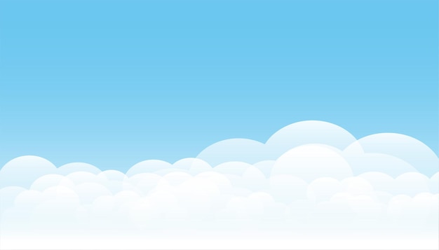 Free vector blue sky and clouds