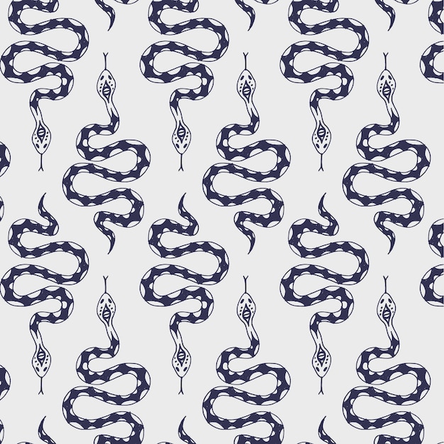 Blue snake pattern
