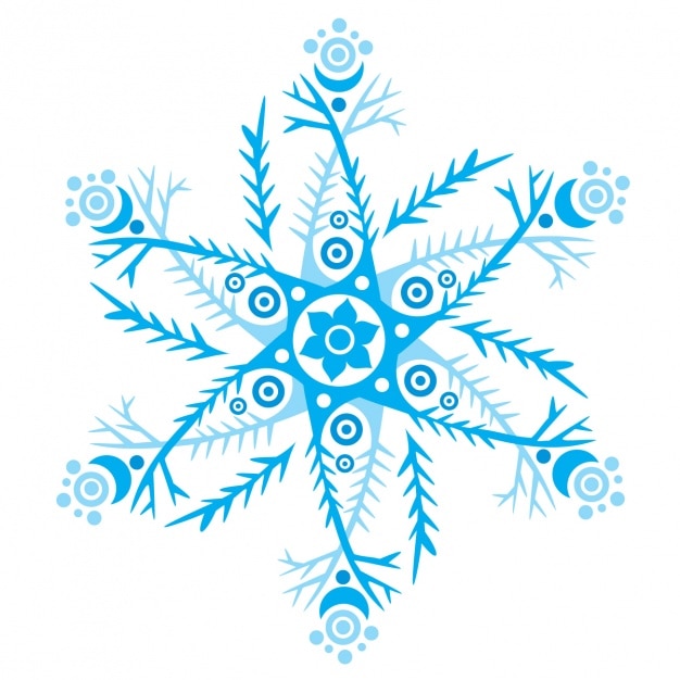 मुफ़्त वेक्टर blue snowflake design