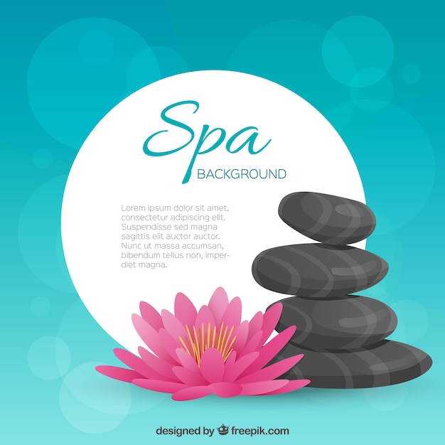 Blue spa template background