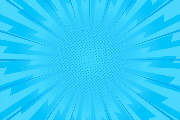 Free vector blue speed comic style background