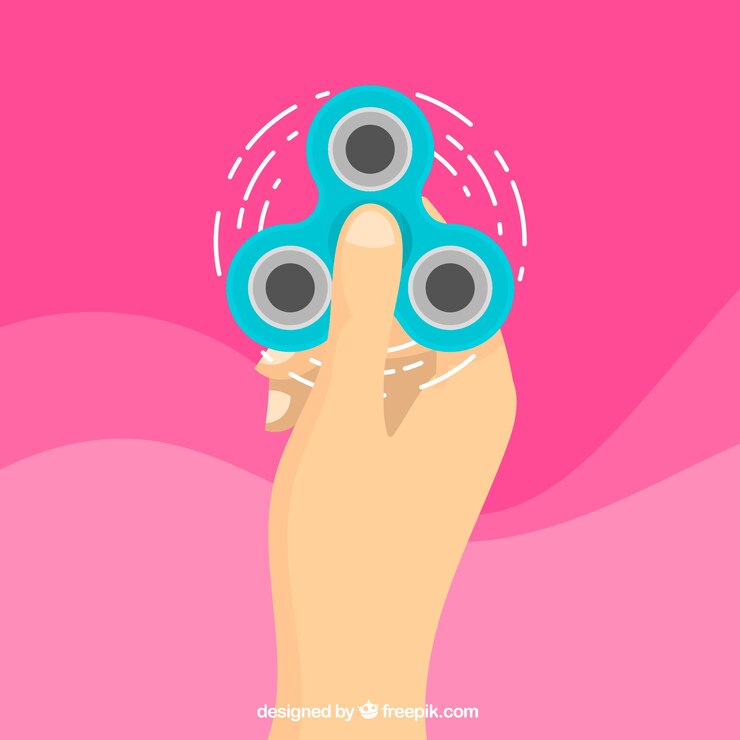 Free Vector blue spinner pink background