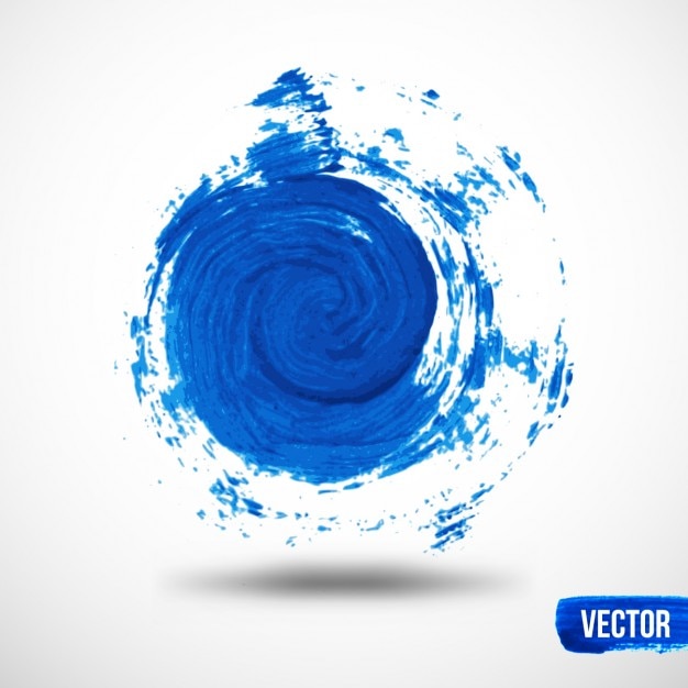 Free vector blue spiral watercolor background