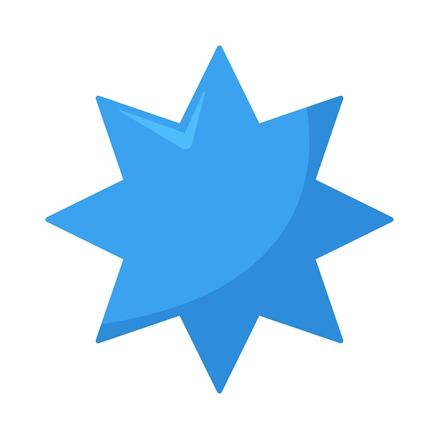 Free vector blue star