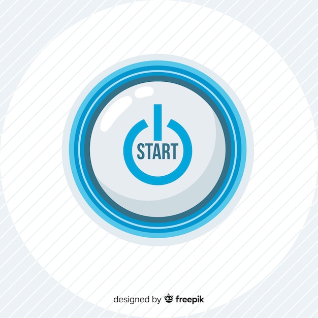 Free vector blue start button