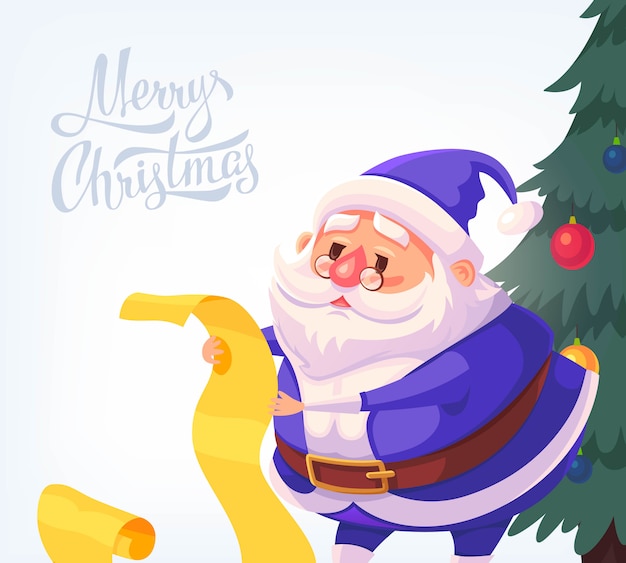 santa claus blue suit