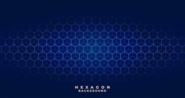 Blue tech hexagonal pattern design