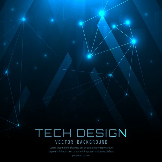 Blue technical background design