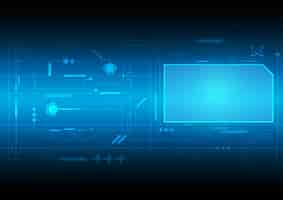 Free vector blue technological background