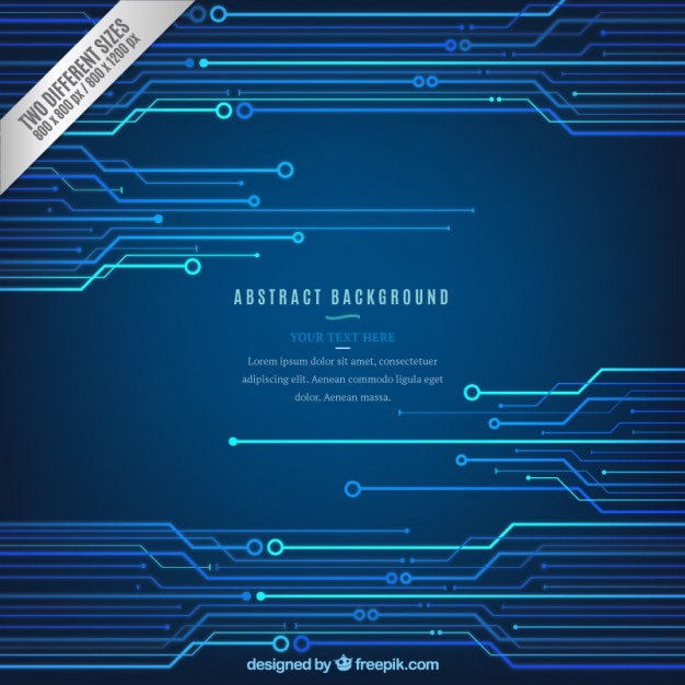 Free Vector blue technological background