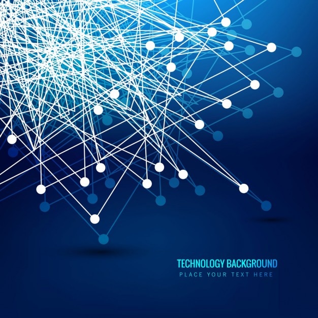 Blue technology background