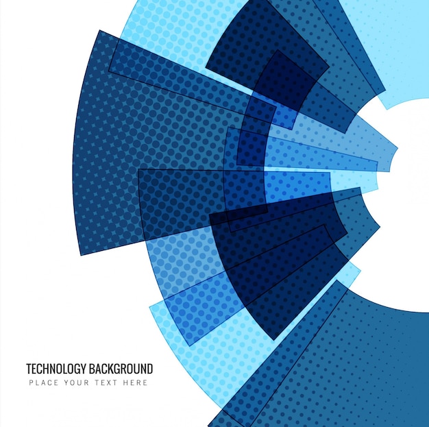 無料ベクター 青い技術の背景