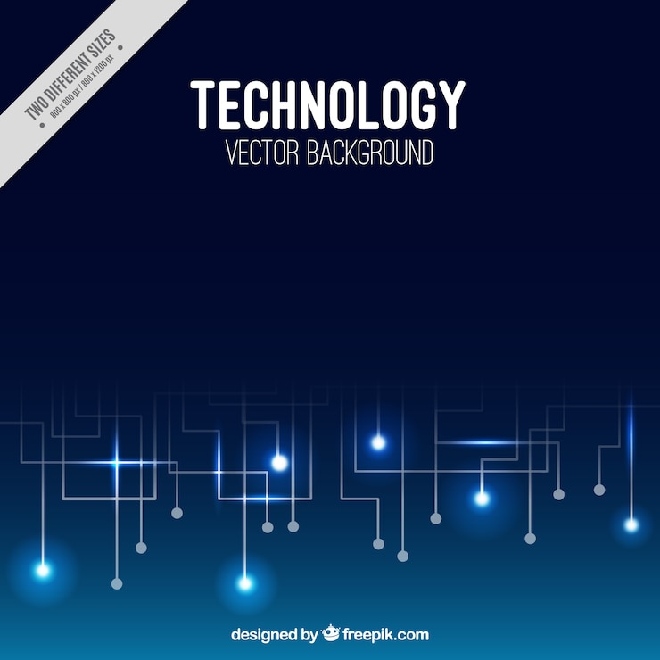 Free Vector blue technology background