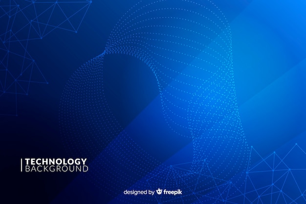 Blue technology background