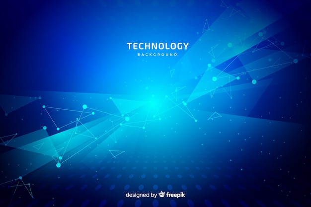 Blue technology background