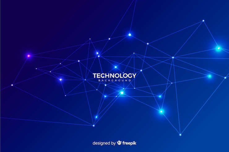 Free Vector blue technology background