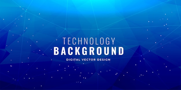 Blue technology concept background design