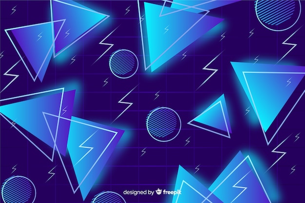 Download Free Blue Triangle Background 80 S Style Free Vector Use our free logo maker to create a logo and build your brand. Put your logo on business cards, promotional products, or your website for brand visibility.