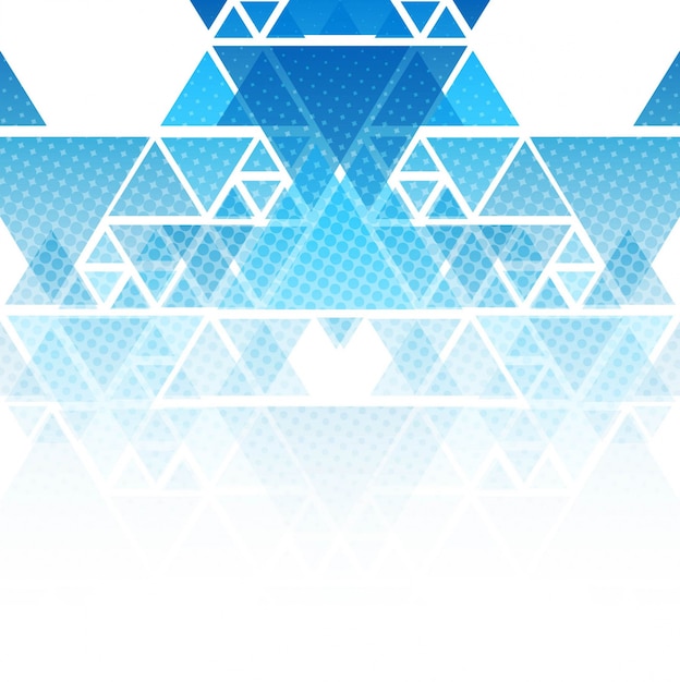 Blue triangle polygon background