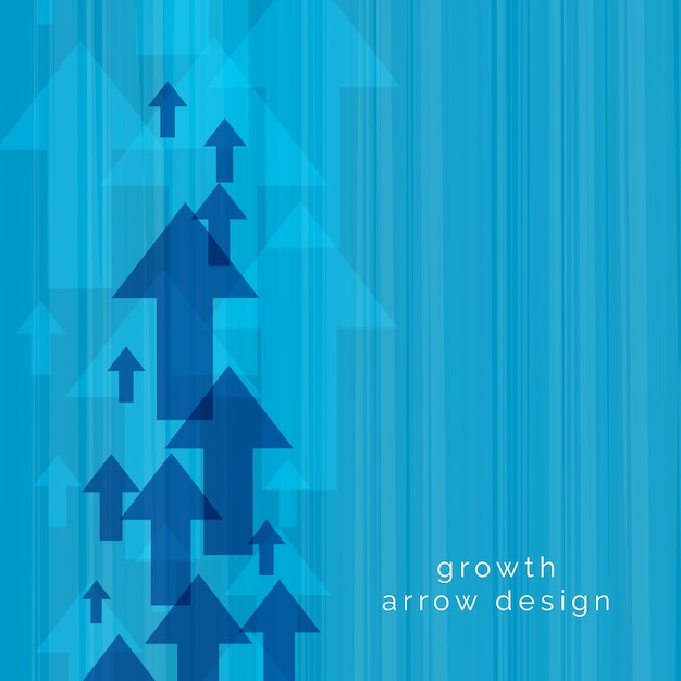 Blue upward arrow vector background
