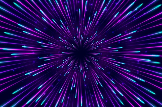 Blue and violet speed lights background