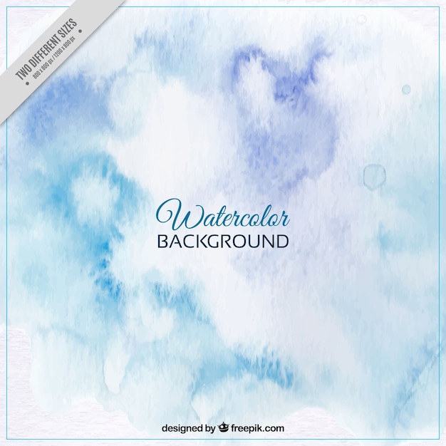 Blue watercolor abstract background