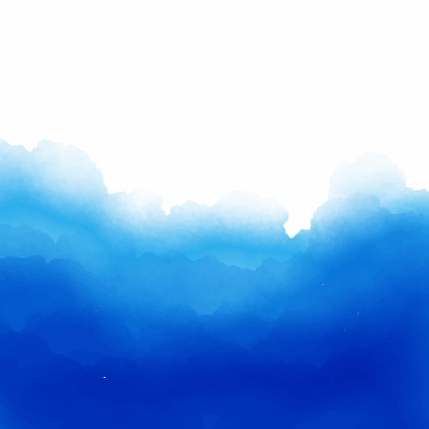 Blue watercolor background with space