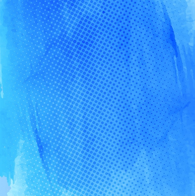 無料ベクター ブルー水彩画の背景