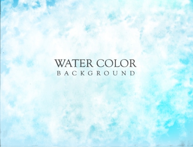 ฟรี Vector blue watercolor background