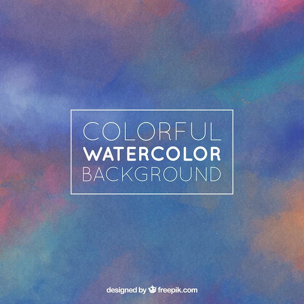 Free vector blue watercolor background