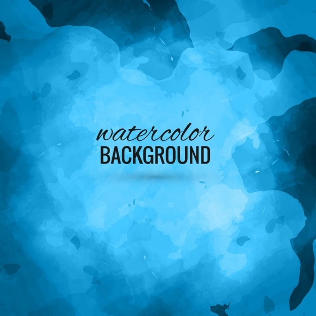 Free vector blue watercolor on a black background