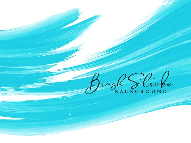 Blue Watercolor brush stroke design background