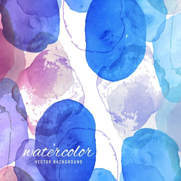 Free vector blue watercolor dots