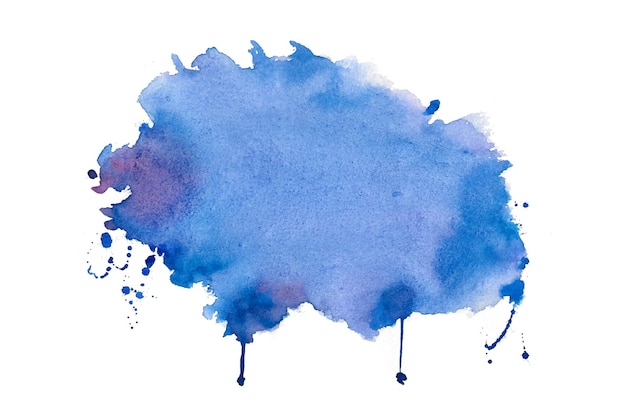 Blue watercolor stain texture background design