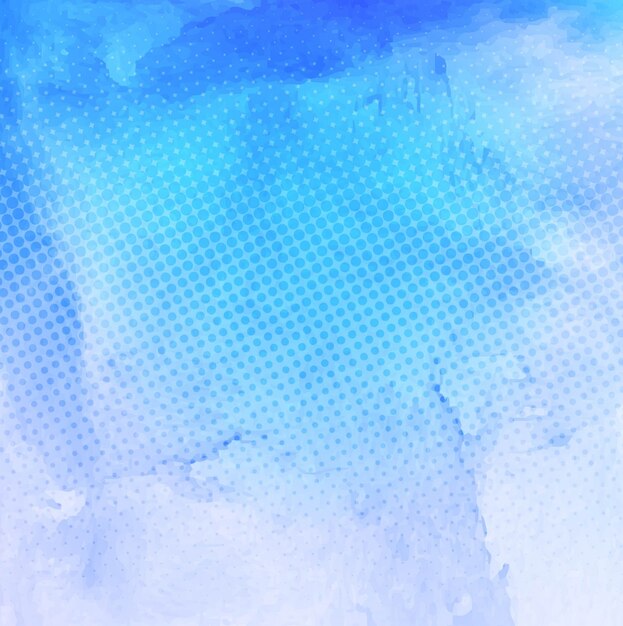 Blue watercolor stain texture with dots