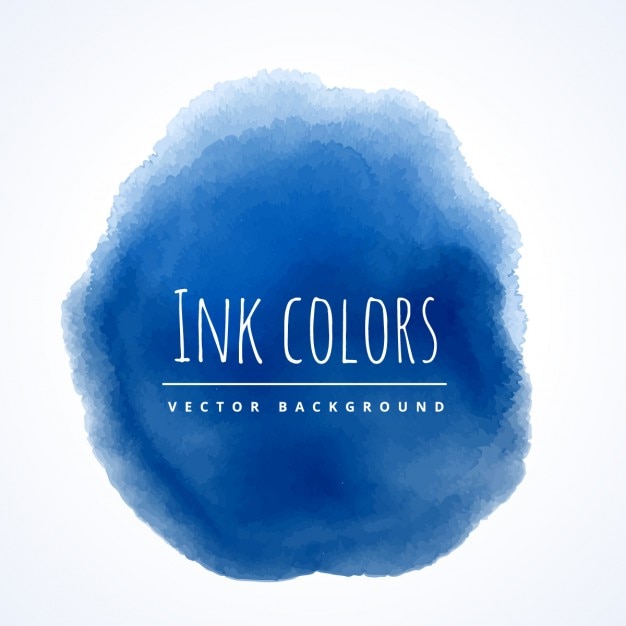 Free vector blue watercolor stain