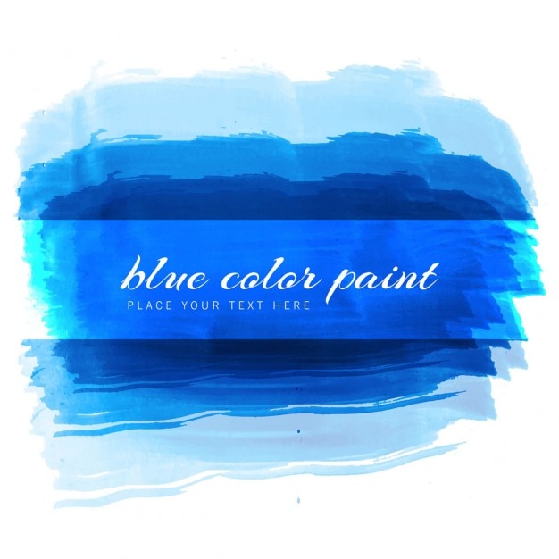 Free vector blue watercolor stain