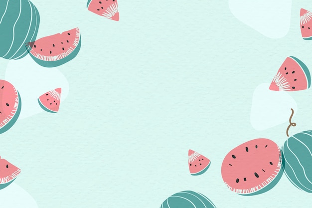 Free vector blue watermelon background