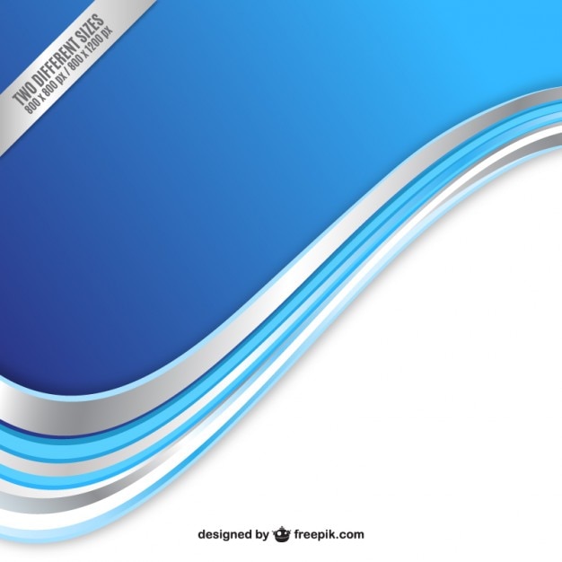 Free Vector | Blue wave background