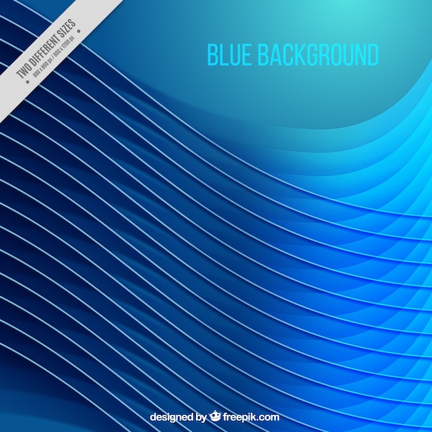 Free vector blue wave background