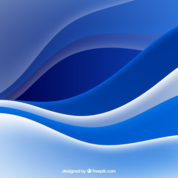 Blue wave background