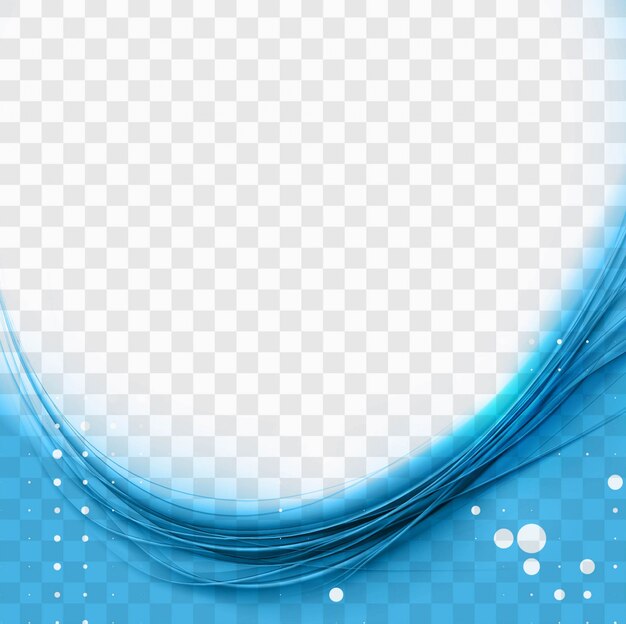 Free vector blue wave with bubbles