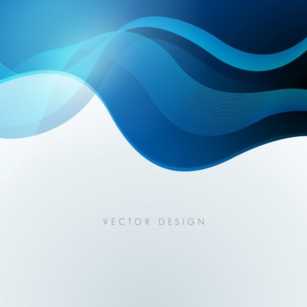 Free vector blue waves background