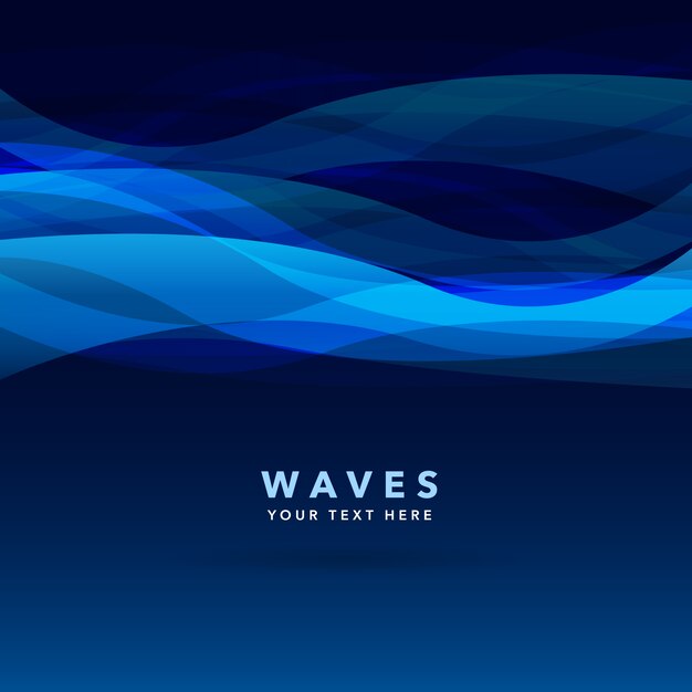 Blue waves background