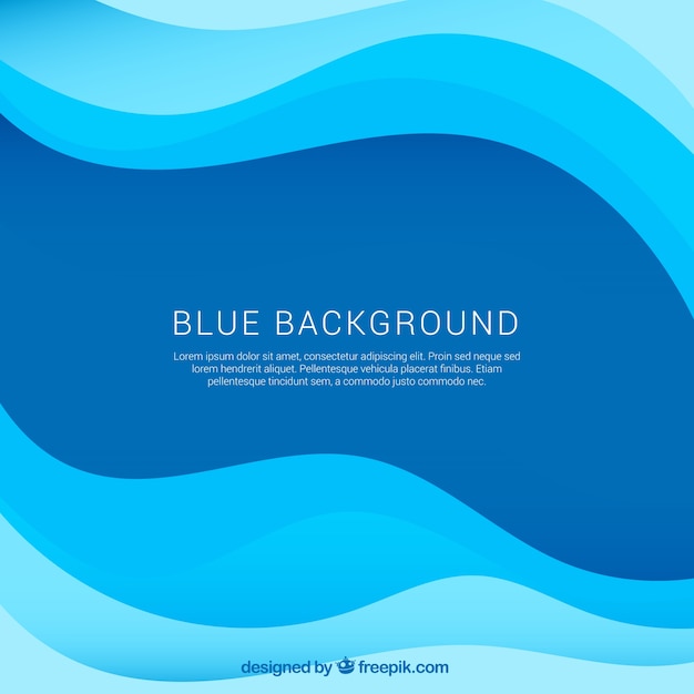 Free vector blue waves background