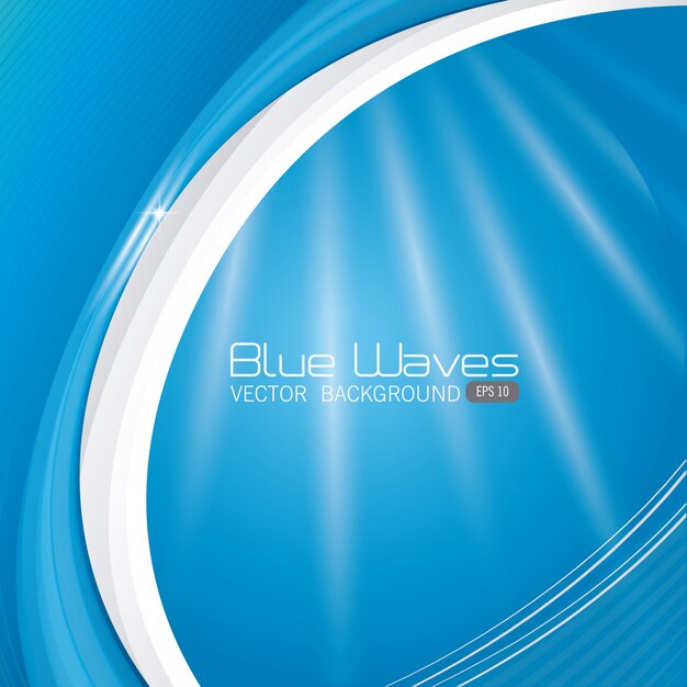 Blue waves design.