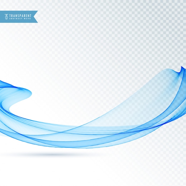 Free vector blue wavy abstract shape