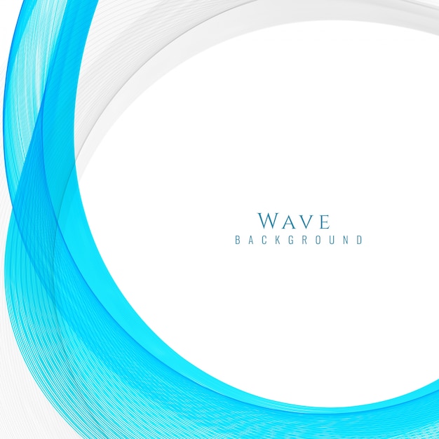 Free vector blue wavy background design