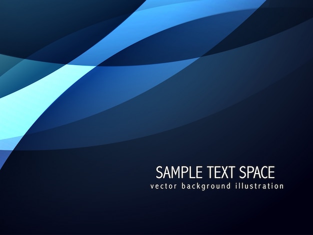 Blue wavy background design