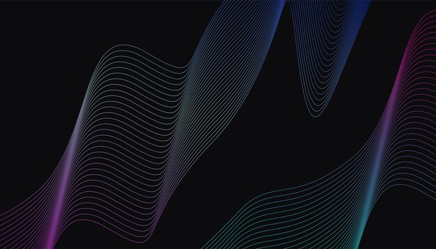 Blue wavy background with line wave